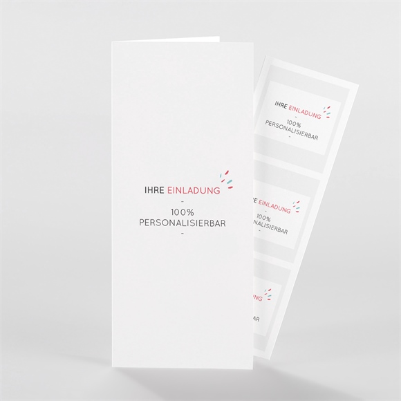 Hochzeitseinladung Blanco 9x21cm (N981131) ref.N981131