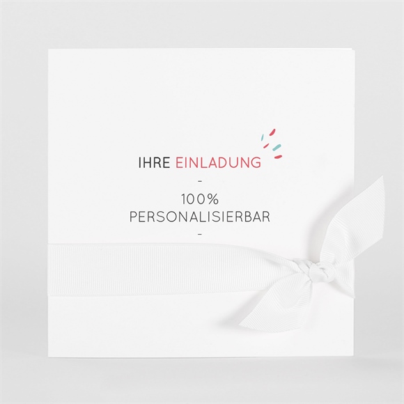 Hochzeitseinladung Blanco 15x15cm (N461110) ref.N461110
