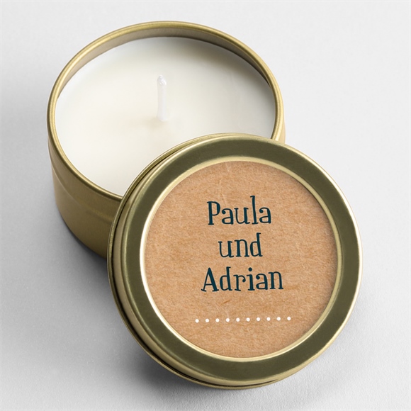 Kerze Hochzeit postkarte