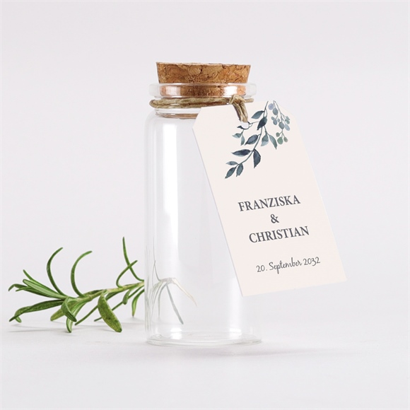 Glasfläschchen mit Korken Hochzeit schöner glanz