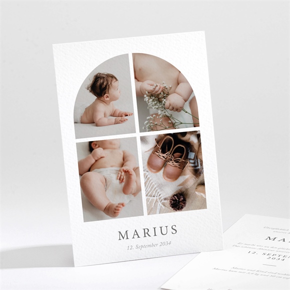 Geburtskarte Glücksbogen ref.N211631