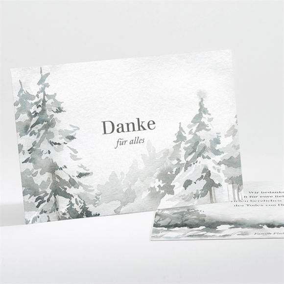 Trauerdanksagung verschneite landschaft - quer