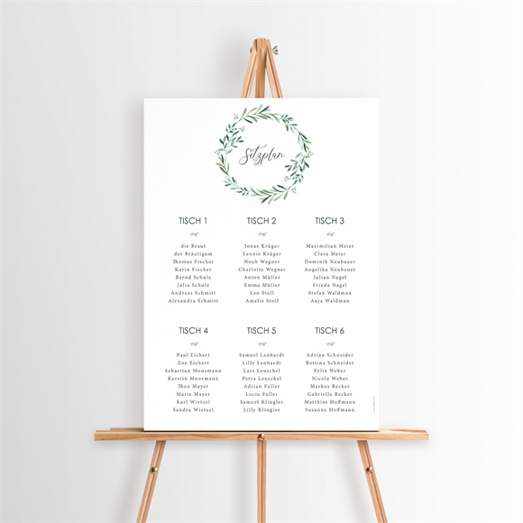 Sitzplan Hochzeit Liebessamen ref.N26097