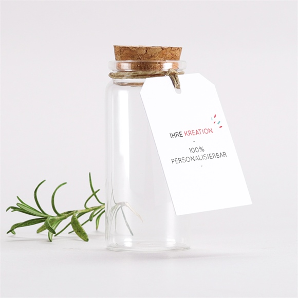 Glasfläschchen mit Korken Taufe blanco glasflasche anhänger