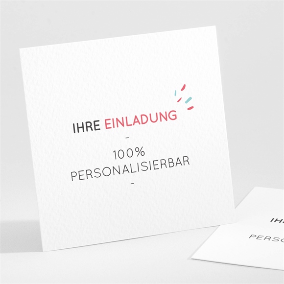 Einladung Konfirmation Blanco - 9,5x9,5cm (N301589) ref.N301589