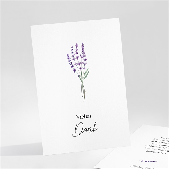 Trauerdanksagung Lavendelzweig ref.N251116
