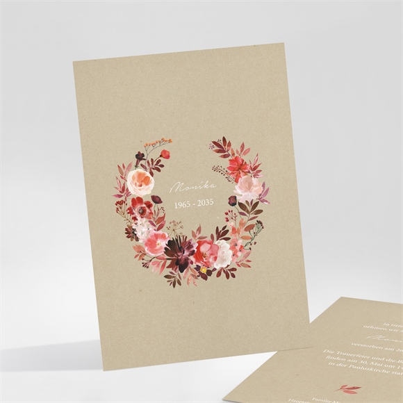 Trauerkarte Herbstblumen ref.N251118