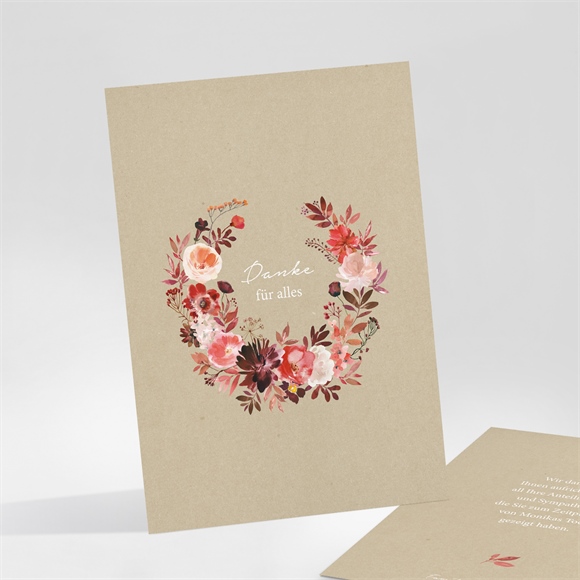 Trauerdanksagung Herbstblumen ref.N251119
