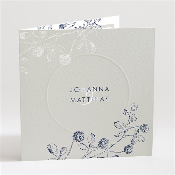 Hochzeitseinladung Blühender Zweig - Prägung ref.N451292