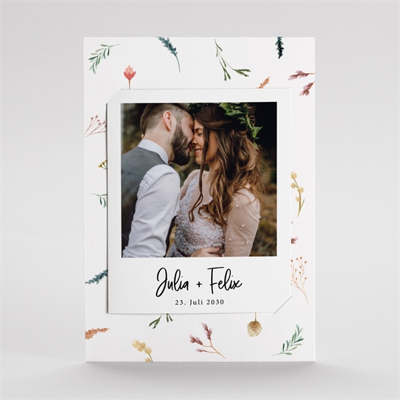 Dankeskarte Hochzeit landkunst - duo