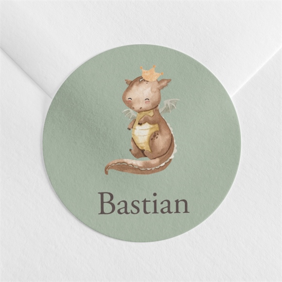 Sticker Geburt Kleiner Drache ref.N3601790