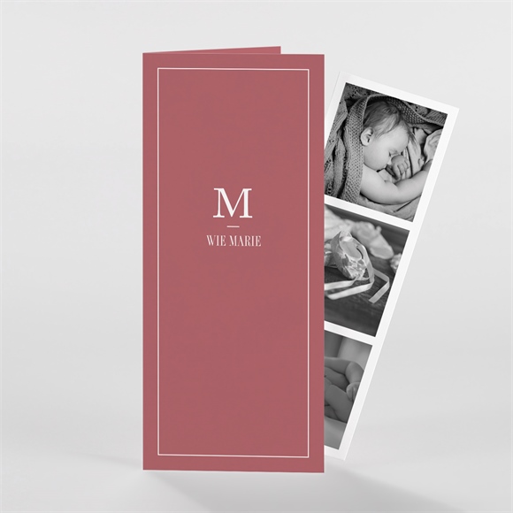 Einladung Taufe polaroid design - fotostreifen