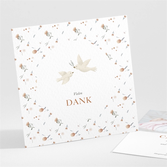 Dankeskarte Taufe Zarte Tauben ref.N301561