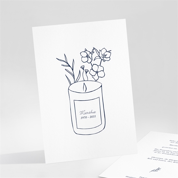 Trauerkarte Trauerkerze ref.N251133