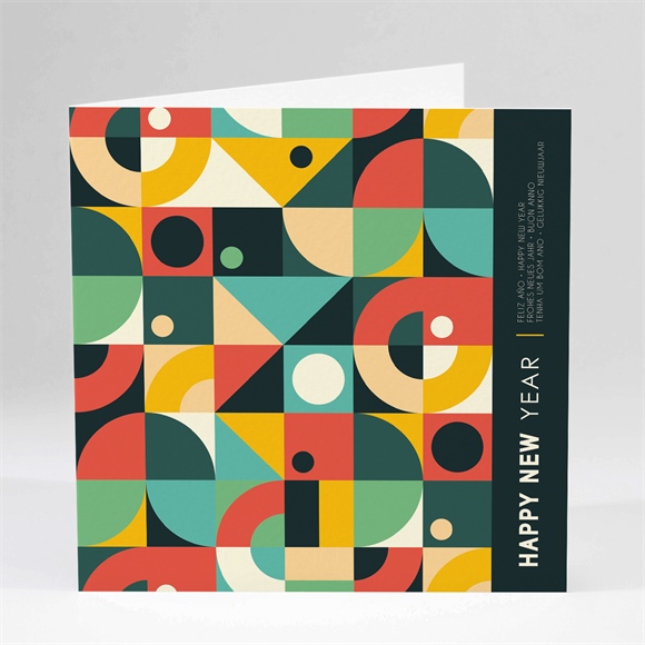 Weihnachtskarte Bauhaus-Grafik ref.N451494