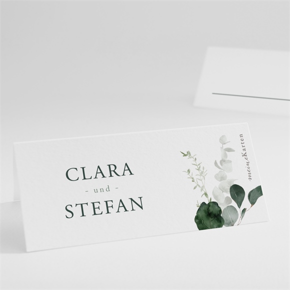 Tischkarte Hochzeit Eukalyptusblätter ref.N440967