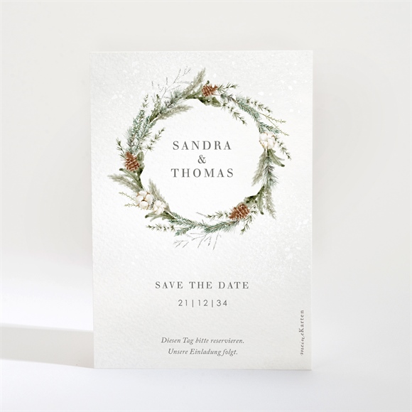 Save the Date Karte Hochzeit im Winter ref.N210238