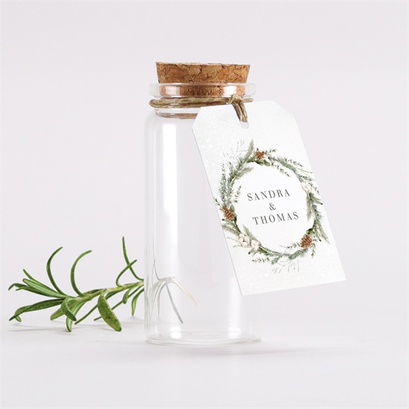 Glasfläschchen mit Korken Hochzeit hochzeit im winter