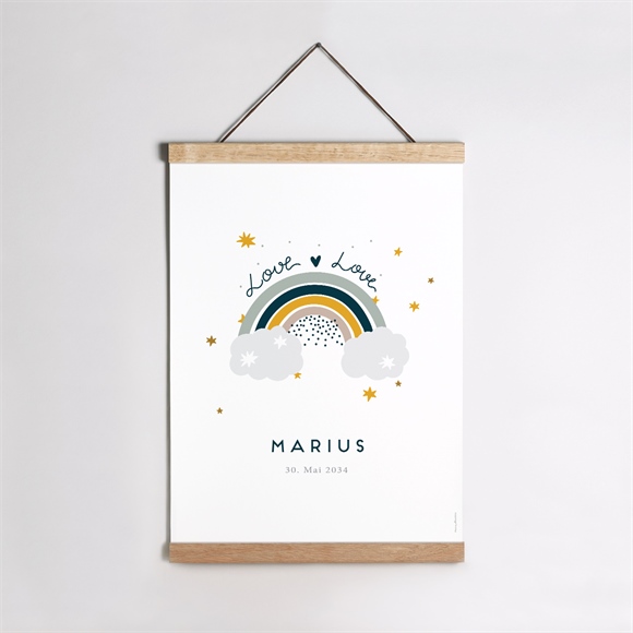 Geburtsposter Regenbogen ref.N260446
