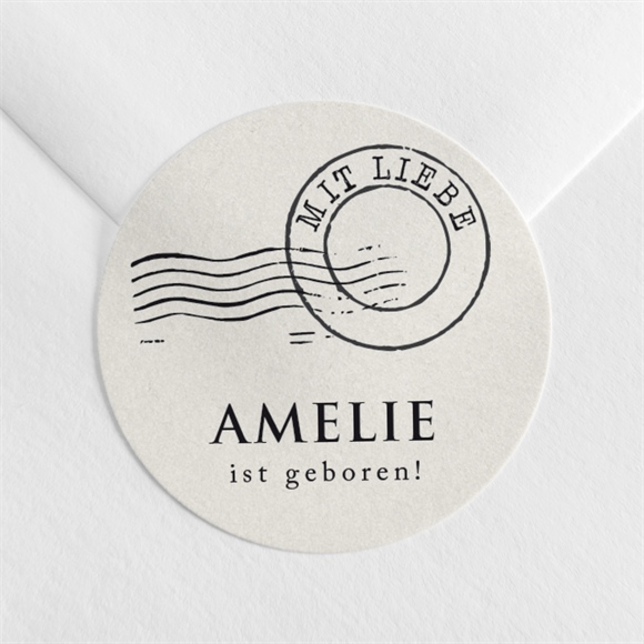 Sticker Geburt Modernes Telegramm ref.N3602280