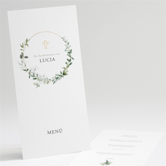 Menükarte Konfirmation Schöne Poesie ref.N221374