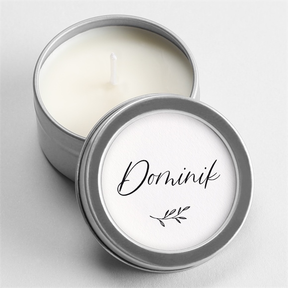 Kerze Trauer Schwarz und weiß ref.N3601575