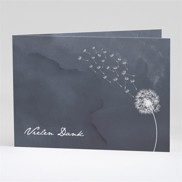 Trauerdanksagung Besinnung - Klappkarte ref.N42161