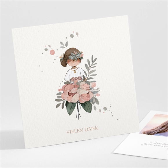 Dankeskarte Kommunion Blumenfest ref.N301565