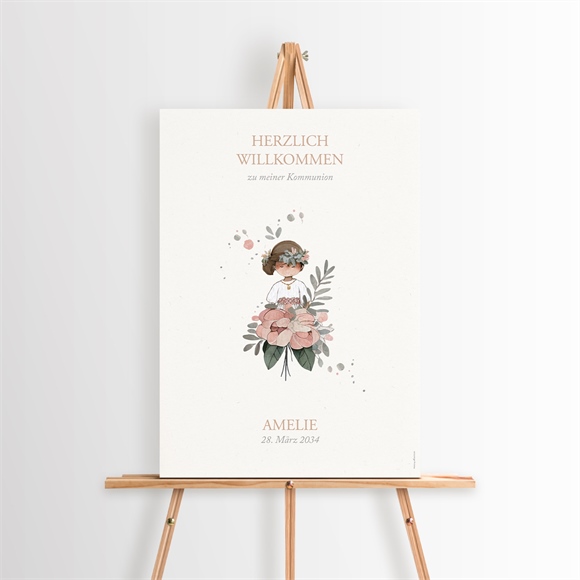 Willkommensschild Kommunion Blumenfest ref.N260280