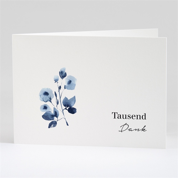 Trauerdanksagung Vergiss mein nich - Klappkarte ref.N42163