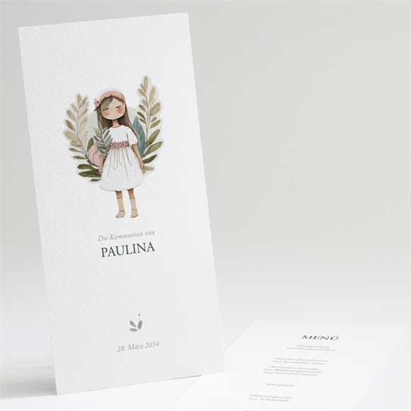 Menükarte Kommunion Engelchen ref.N221320