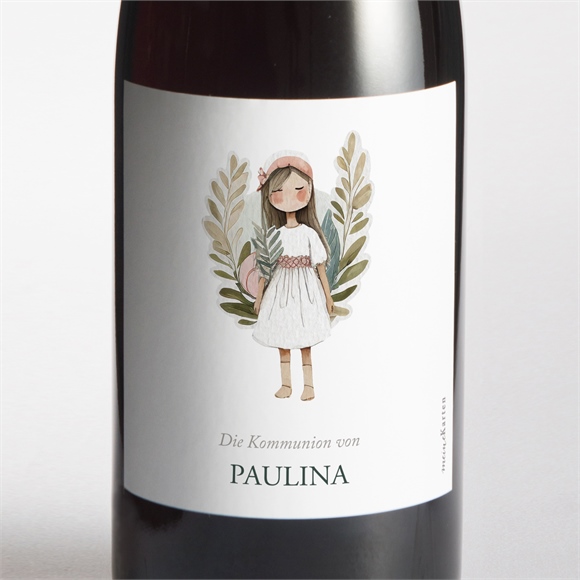 Flaschenetikett Kommunion Engelchen ref.N3002072