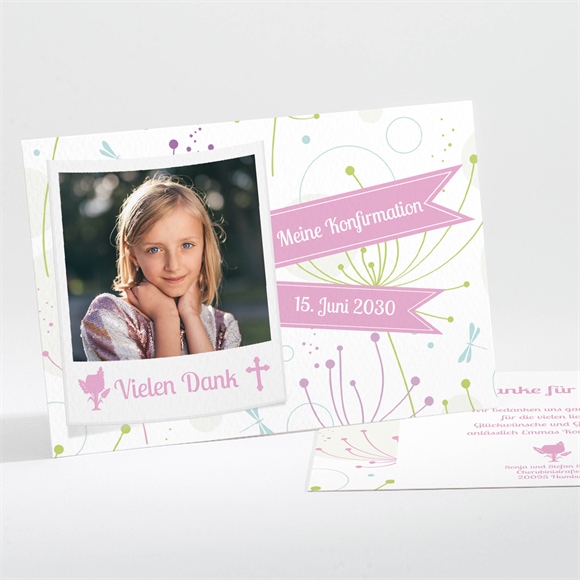 Dankeskarte Konfirmation Farbenfrohe Konfirmation ref.N111357