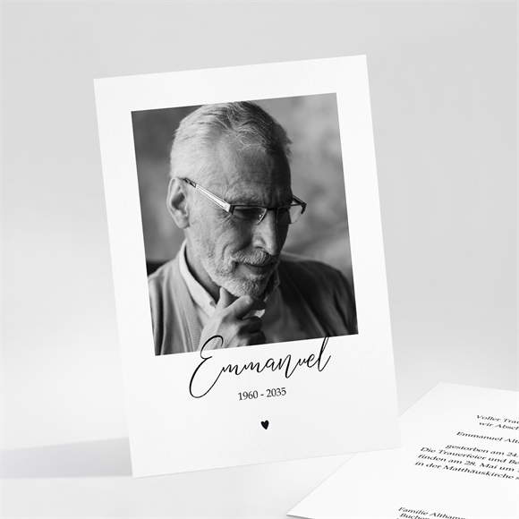 Trauerkarte Von Herzen ref.N251153