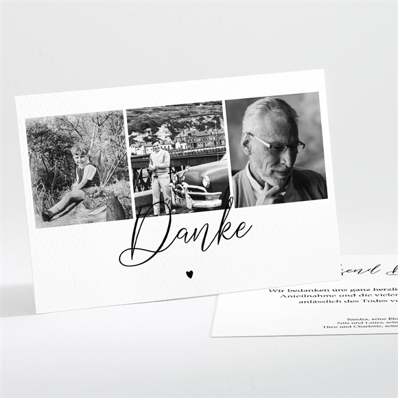Trauerdanksagung Von Herzen ref.N111354