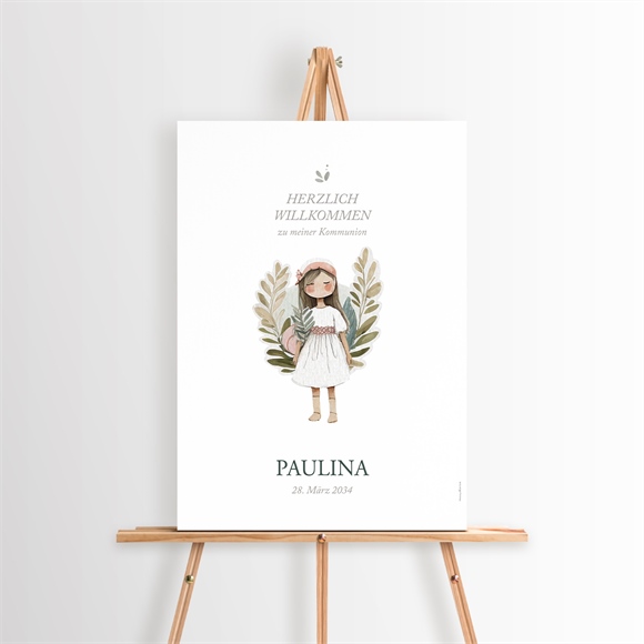Willkommensschild Kommunion Engelchen ref.N260279