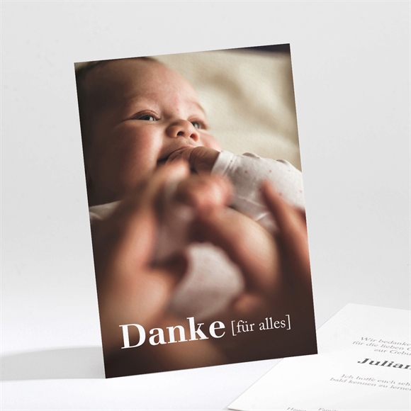 Dankeskarte Geburt Worterklärung ref.N211580