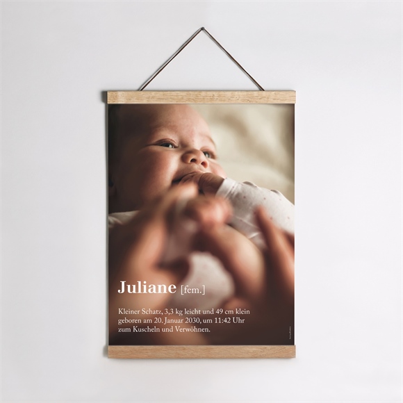 Geburtsposter Worterklärung ref.N260120