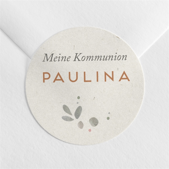 Aufkleber Kommunion Blumenmädchen ref.N3602044