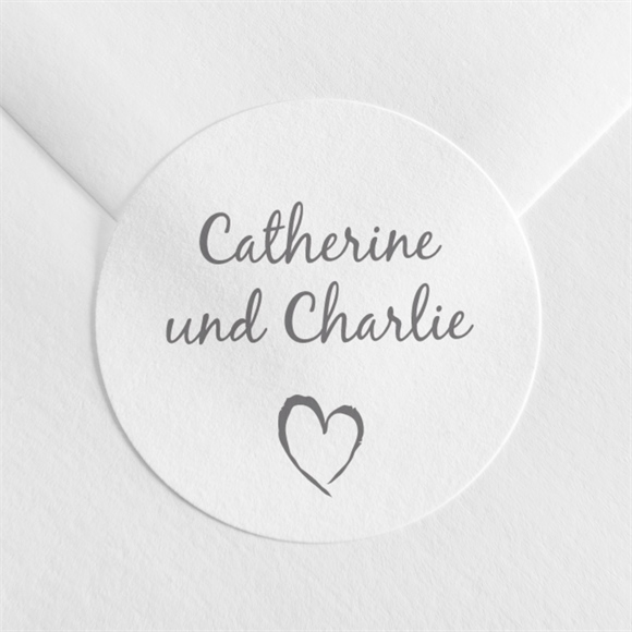 Aufkleber Hochzeitsjubiläum Goldenes Herz ref.N3602177