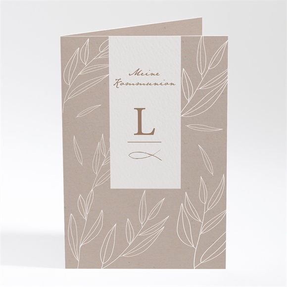 Einladung Kommunion Blätterlicht ref.N401926