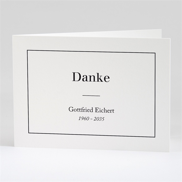 Trauerdanksagung Klassisch - Klappkarte ref.N42169