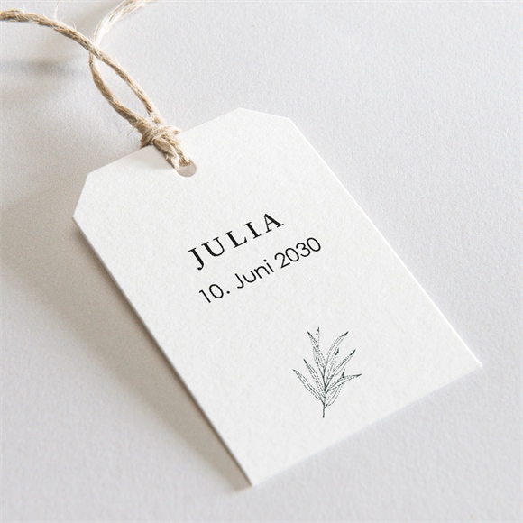 Geschenkanhänger Kommunion Blätterzeichnung ref.N291157