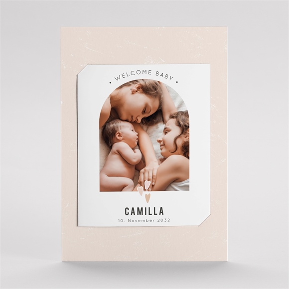 Geburtskarte Herzchen - DUO ref.N23163