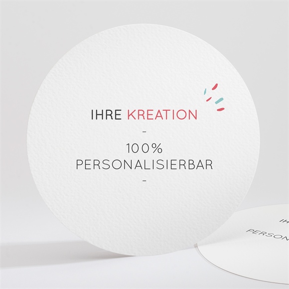 Dankeskarte Kommunion Blanco - Rund*13,5cm (N321288) ref.N321288