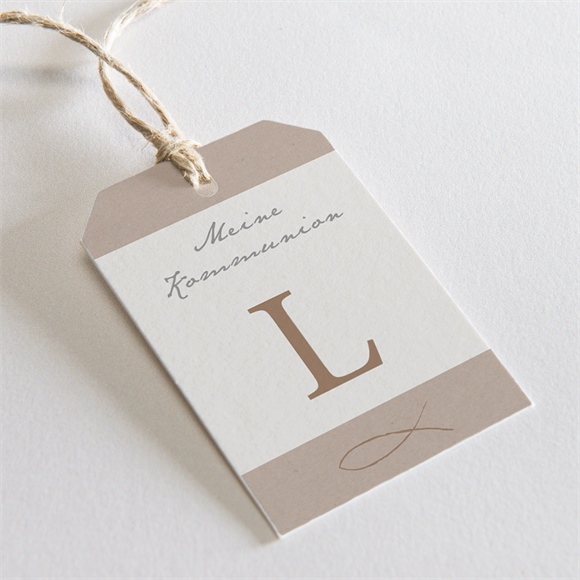 Geschenkanhänger Kommunion Blätterlicht ref.N2911118