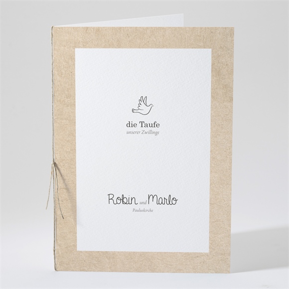 Kirchenheft Taufe Zwillingsillustrationen ref.N491434