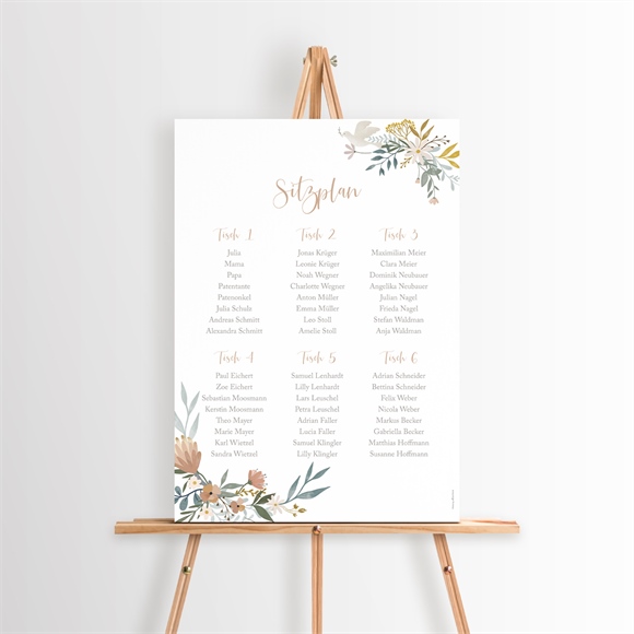 Sitzplan Taufe Sanfte Poesie ref.N260505