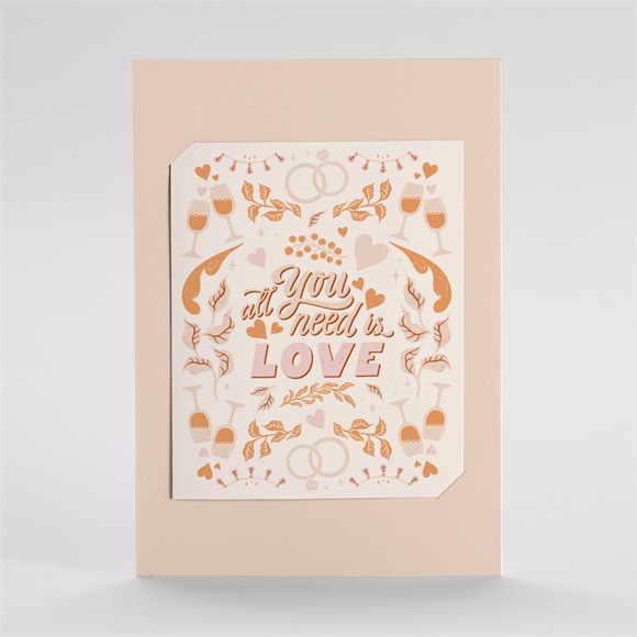 Hochzeitseinladung Hippie - DUO ref.N23141