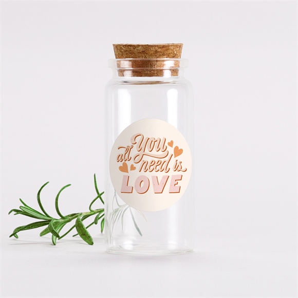 Glasfläschchen mit Korken Hochzeit Hippie ref.N3602330